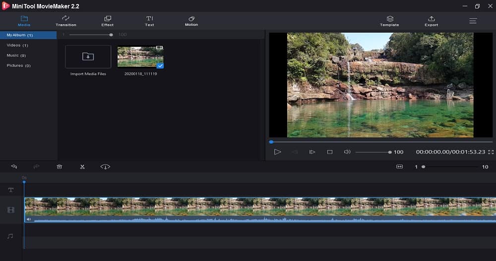 Moviemaker Main Screen